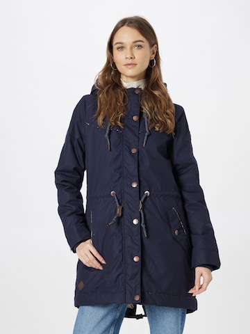 Ragwear Winter Parka 'CANNY' in Blue: front