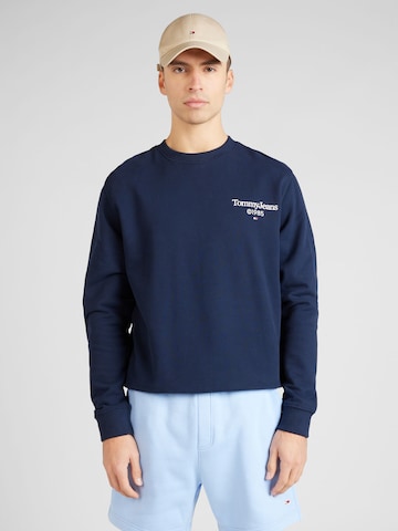 Tommy Jeans Sweatshirt in Blauw: voorkant