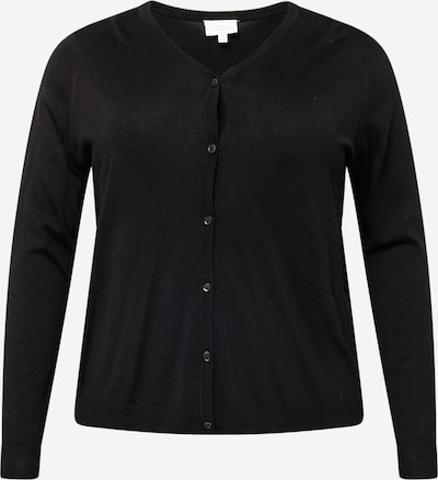 ONLY Carmakoma Gebreid vest 'NEW LADY' in de kleur Zwart, Productweergave