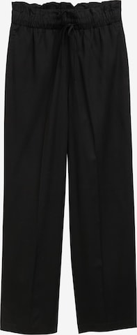 TOM TAILOR DENIM - Pierna ancha Pantalón plisado en negro: frente