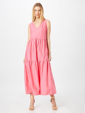 BOSS Orange Kleid 'Ditesta' in Pink: predná strana