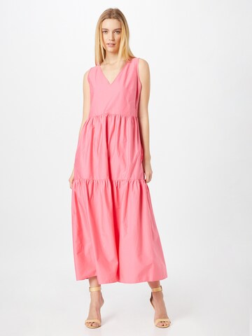 Robe 'Ditesta' BOSS Orange en rose : devant