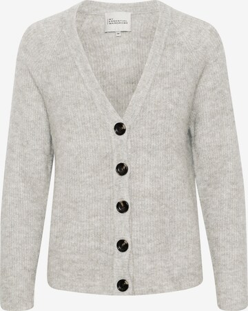 My Essential Wardrobe Knit Cardigan in Grey: front