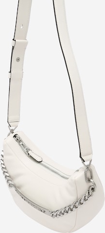 Karl Lagerfeld - Bolso de hombro en blanco: frente