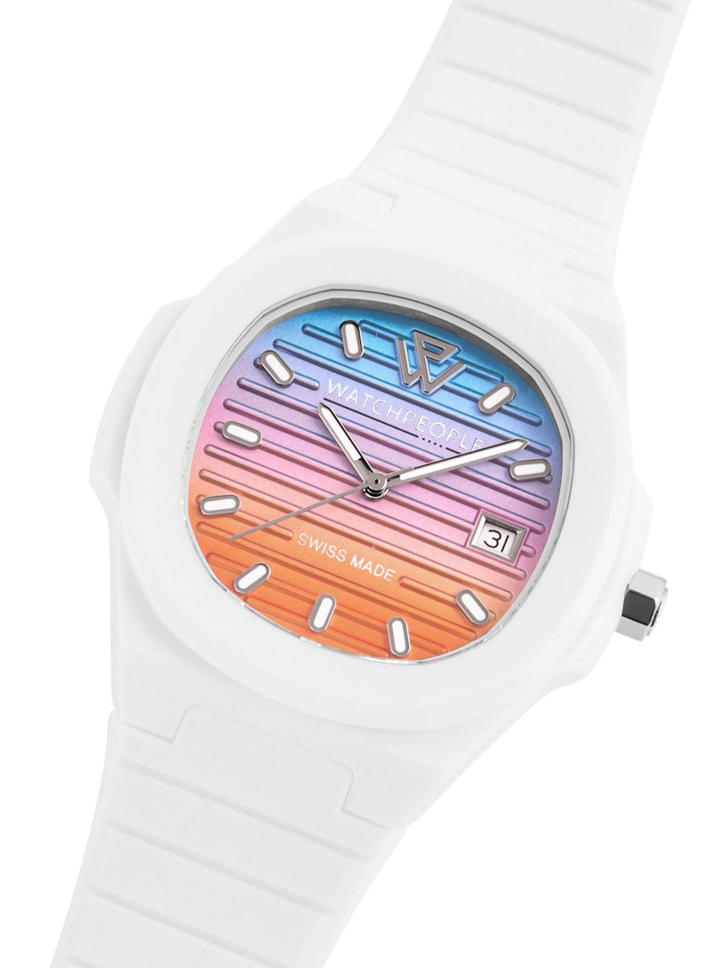 Montre à affichage analogique Watchpeople en blanc