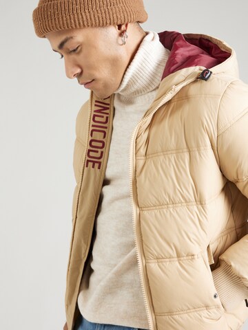 INDICODE JEANS Regular Fit Talvitakki 'Adrian' värissä beige