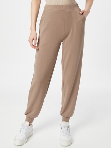 ICHI Regular Pants 'CIMBRA' in Beige: front