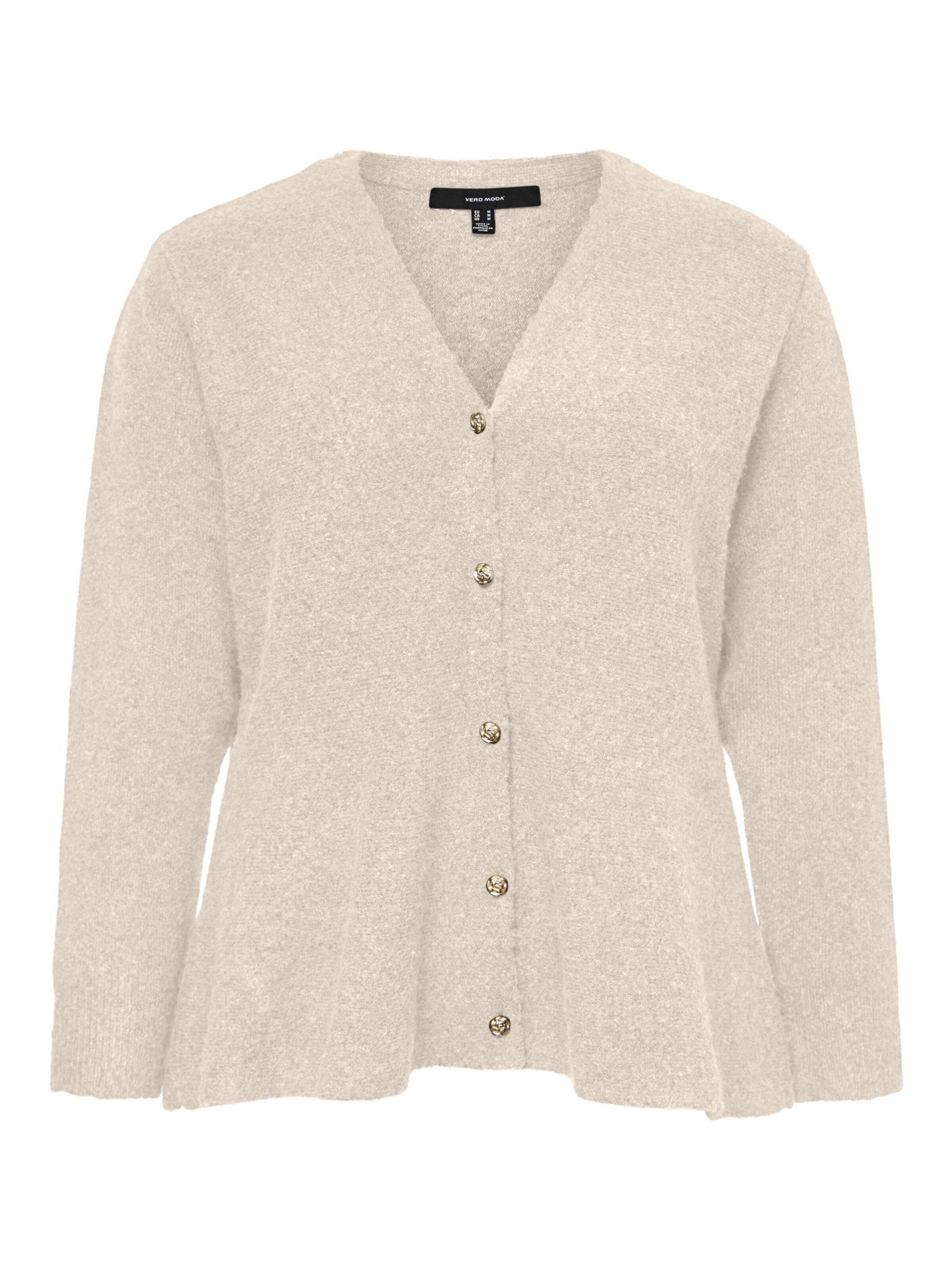 Cardigan 'VMGrace' Vero Moda Curve en blanc : devant