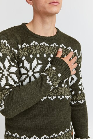 Pull-over 'Norwig' !Solid en vert