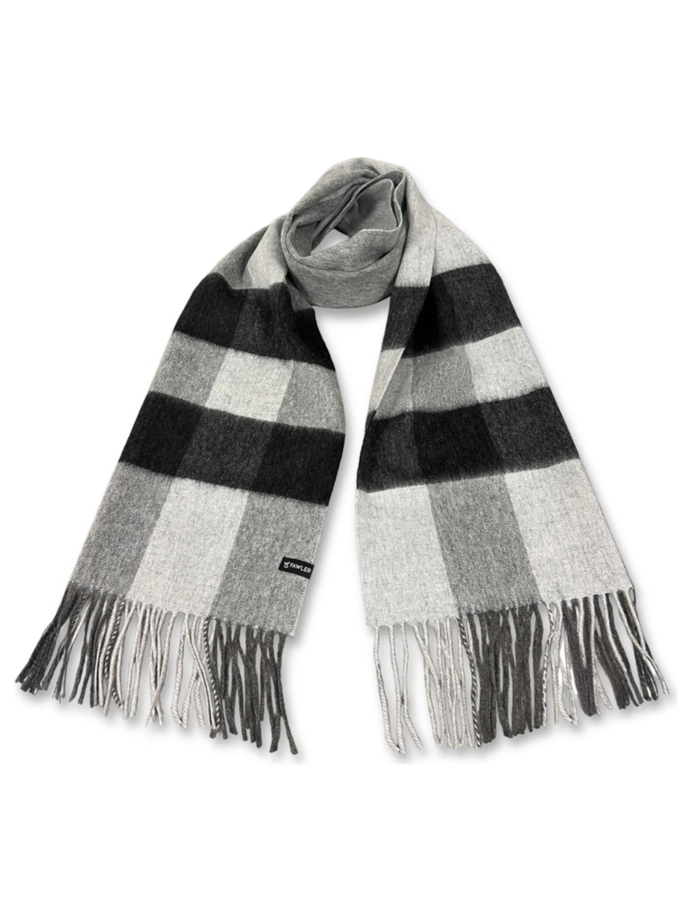 Fawler Scarf 'Aurora' in Grey: front