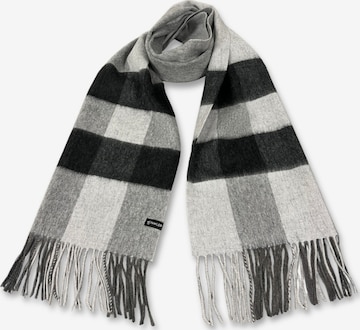 Fawler Scarf 'Aurora' in Grey: front
