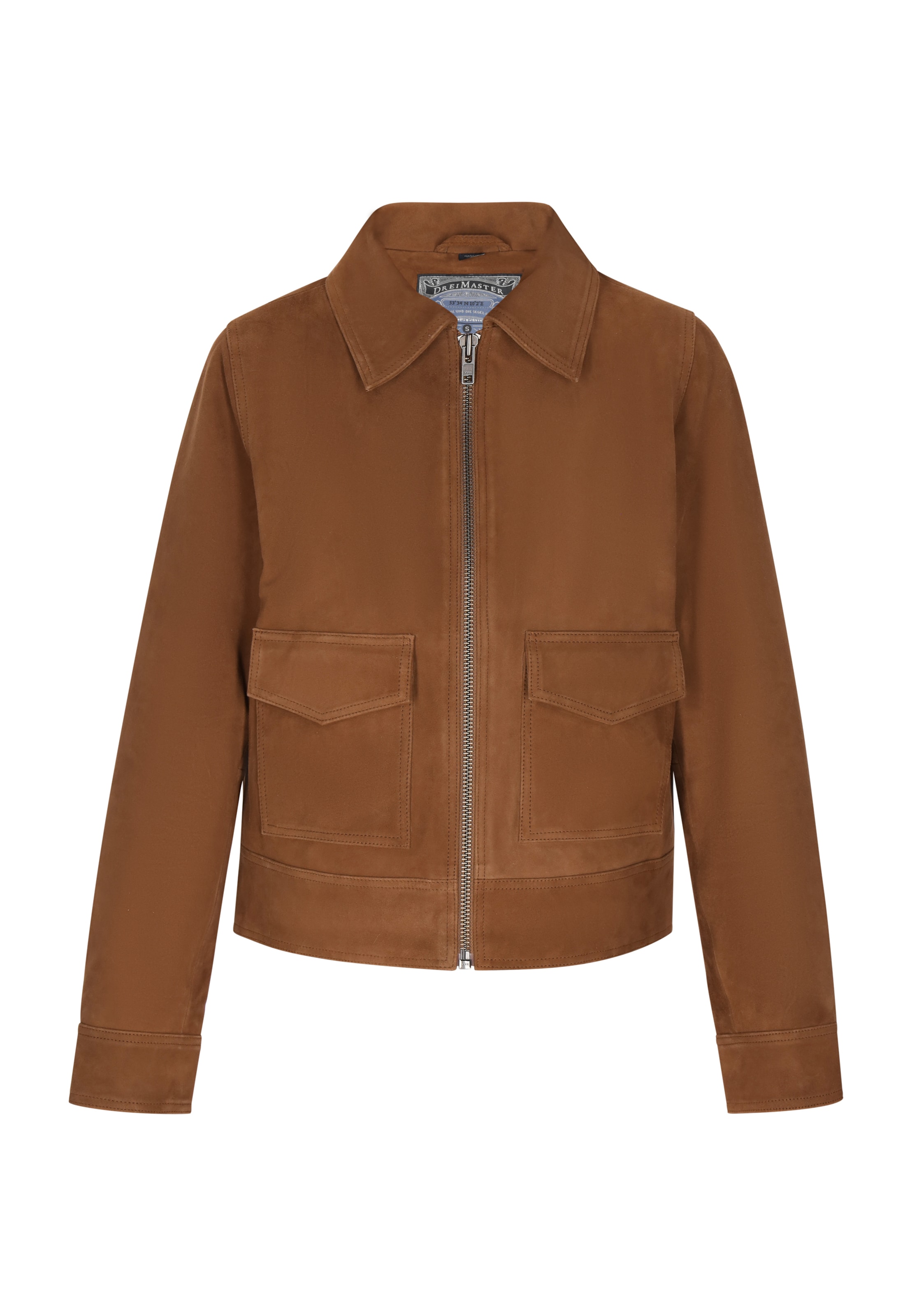 DreiMaster Vintage Between-Season Jacket in Brown: front