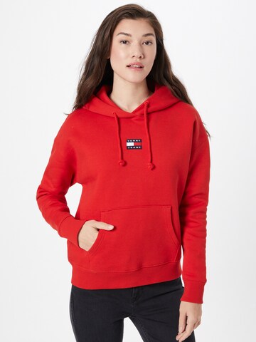 Tommy Jeans Sweatshirt in Rood: voorkant