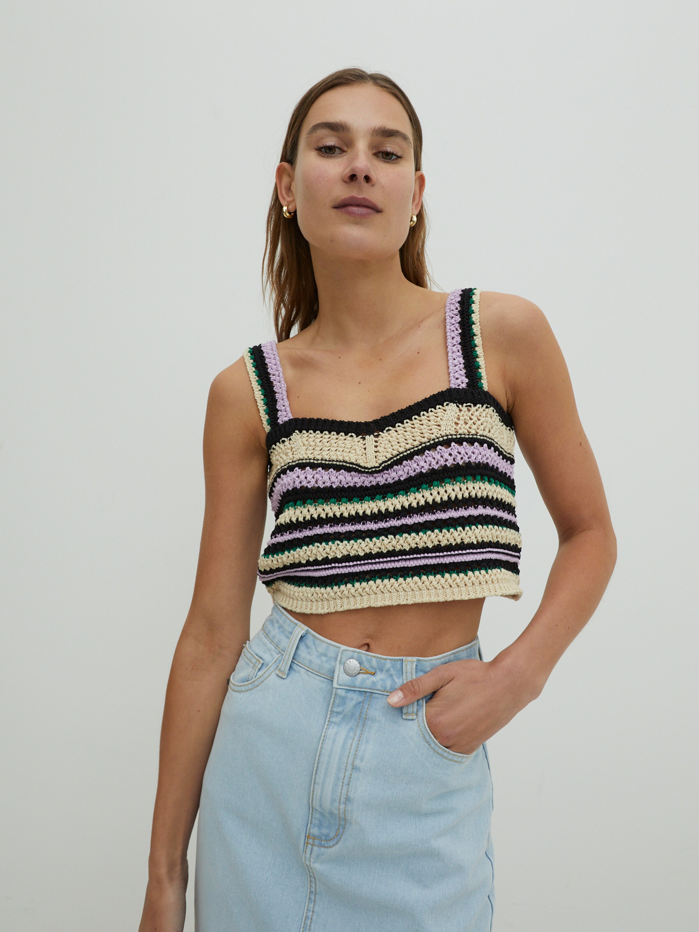 Frauen Shirts & Tops EDITED Top 'Katalina' in Mischfarben - UW89791 Frauen Shirts & Tops EDITED Top 'Katalina' in Mischfarben - UW89791