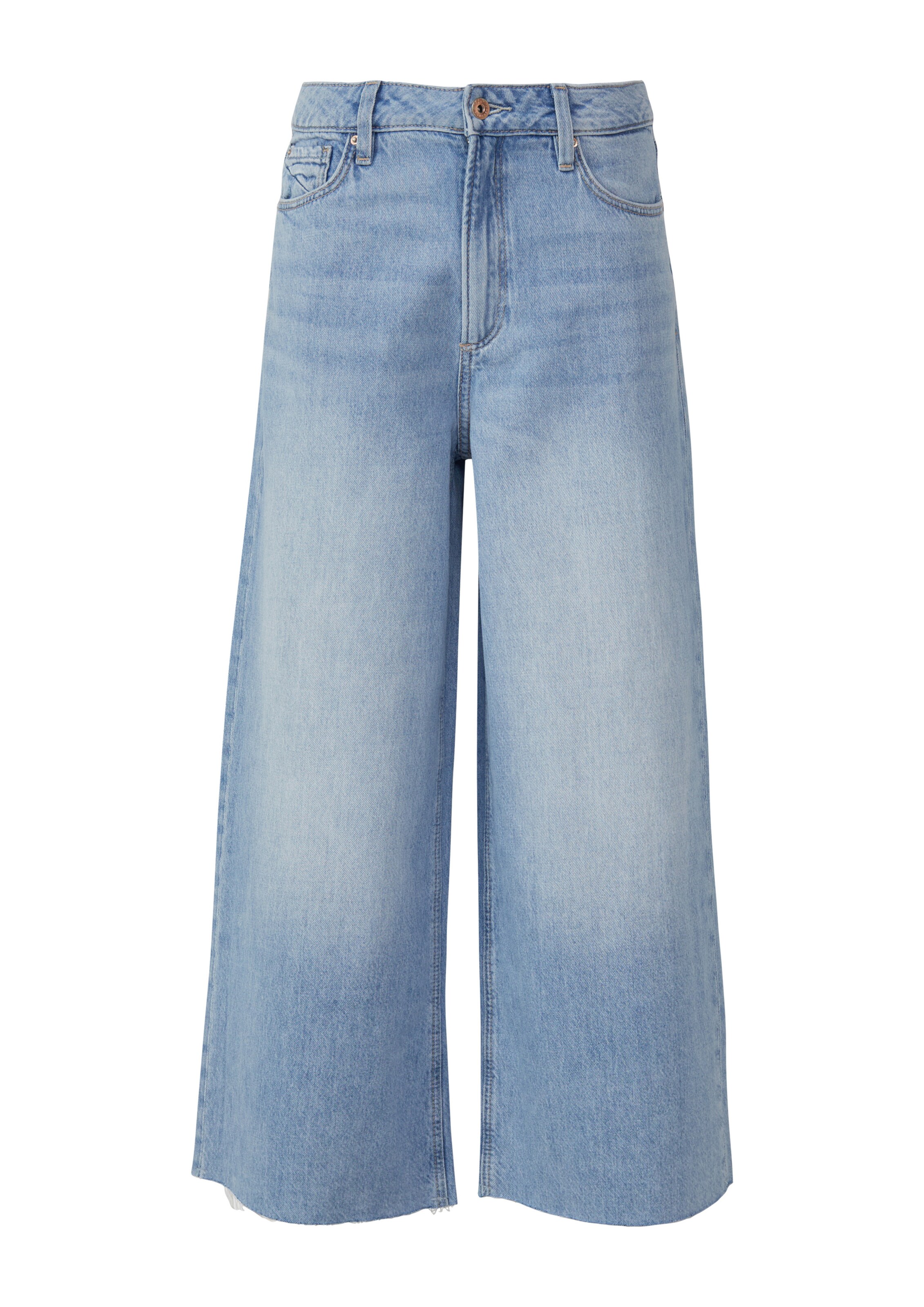 QS Wide leg Jeans 'Catie' in Blue: front
