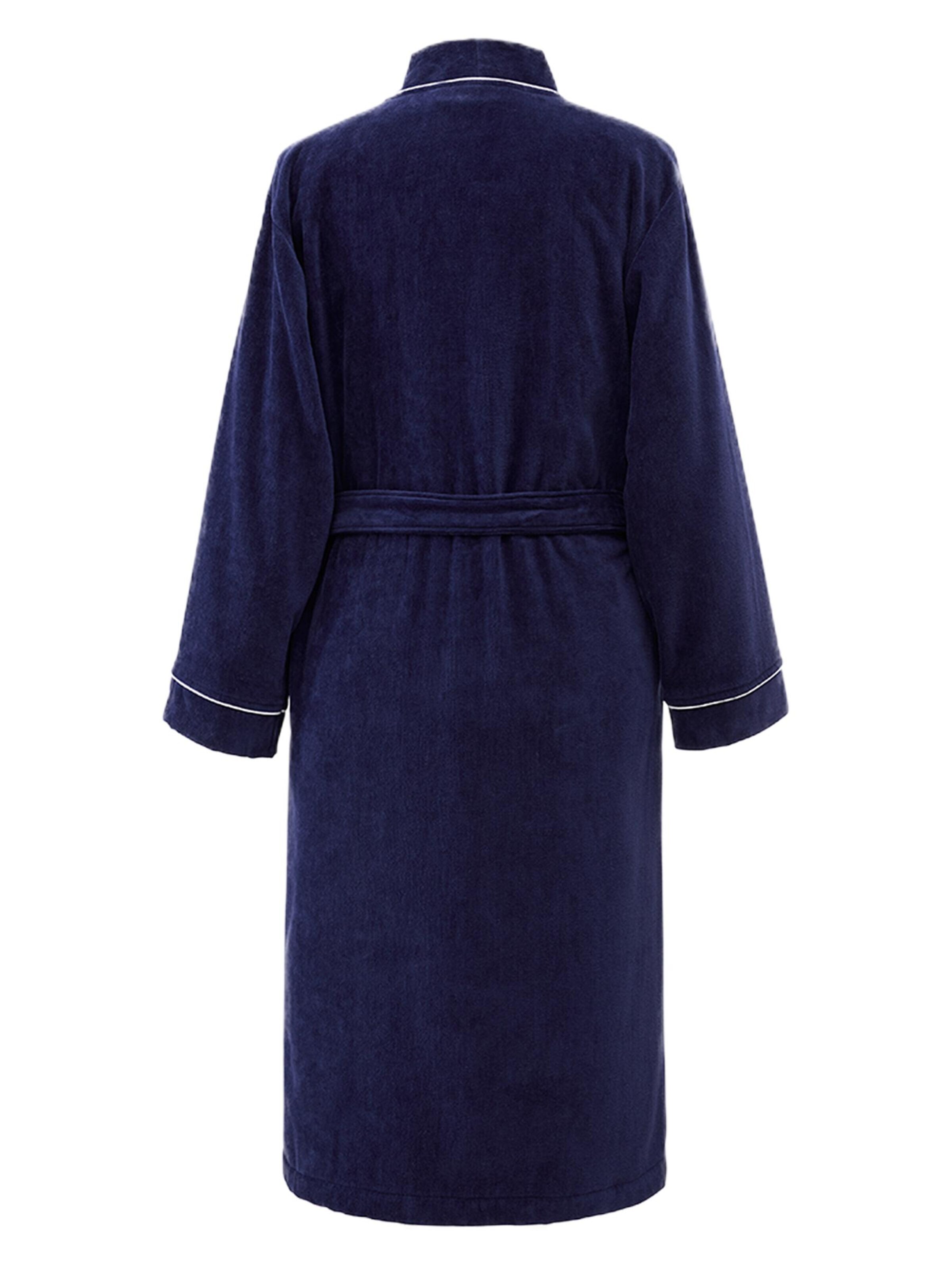 Ralph Lauren Home Long Bathrobe 'PARKROW' in Blue