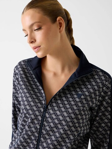 GUESS Zip-Up Hoodie in Blue