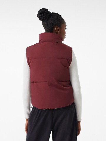 Gilet Bershka en rouge