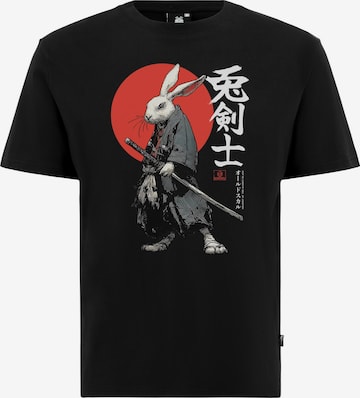 Oldskull T-Shirt in Schwarz: Vorderseite