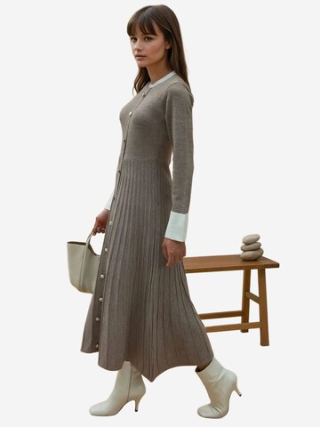 Hiccup - Vestido de malha em castanho