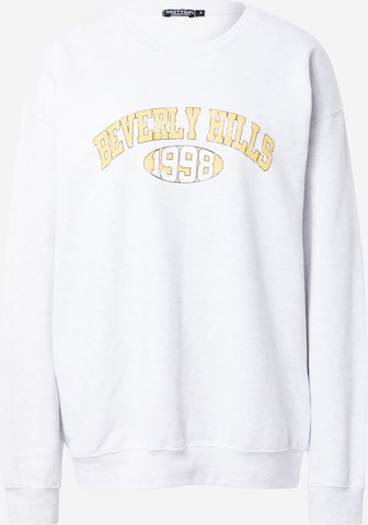 Nasty Gal - Sweatshirt em cinzento: frente