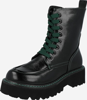 Kharisma - Botines con cordones en negro: frente