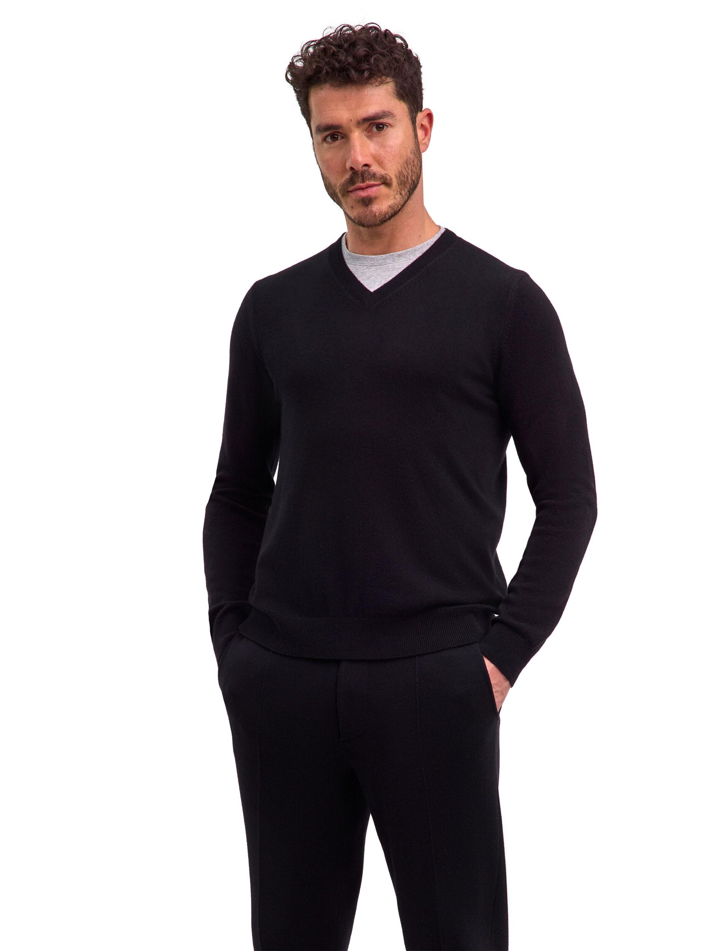 FALKE Pullover 'Pure Cashmere'‌‌ in Schwarz: Vorderseite