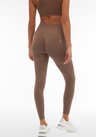 Freddy Skinny Workout Pants in Brown