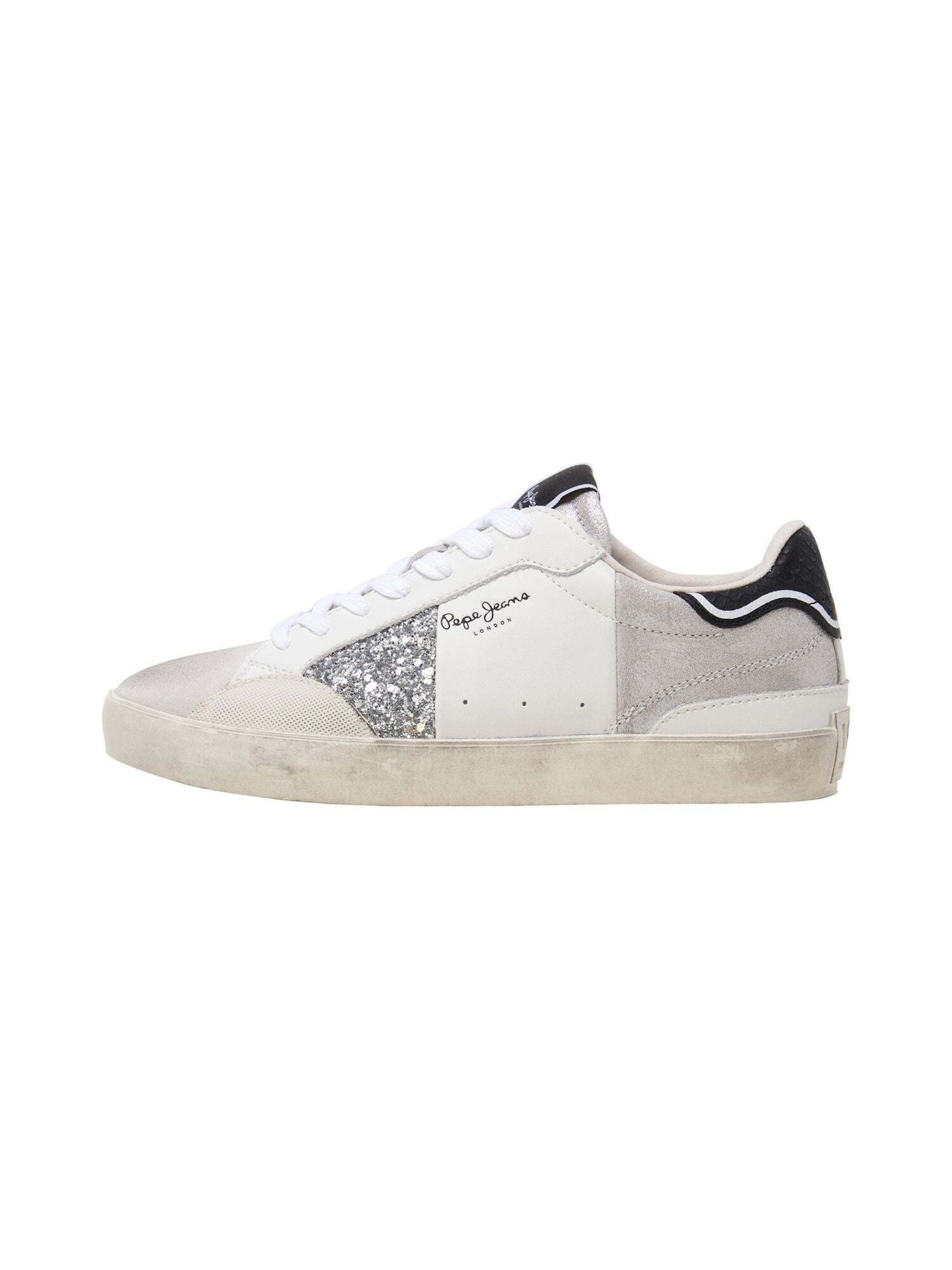 Pepe Jeans Sneaker 'Lane' in Silber: Vorderseite