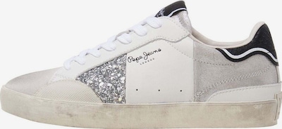 Pepe Jeans Sneaker 'Lane' in 36 in hellgrau / schwarz / silber / weiß, Produktansicht
