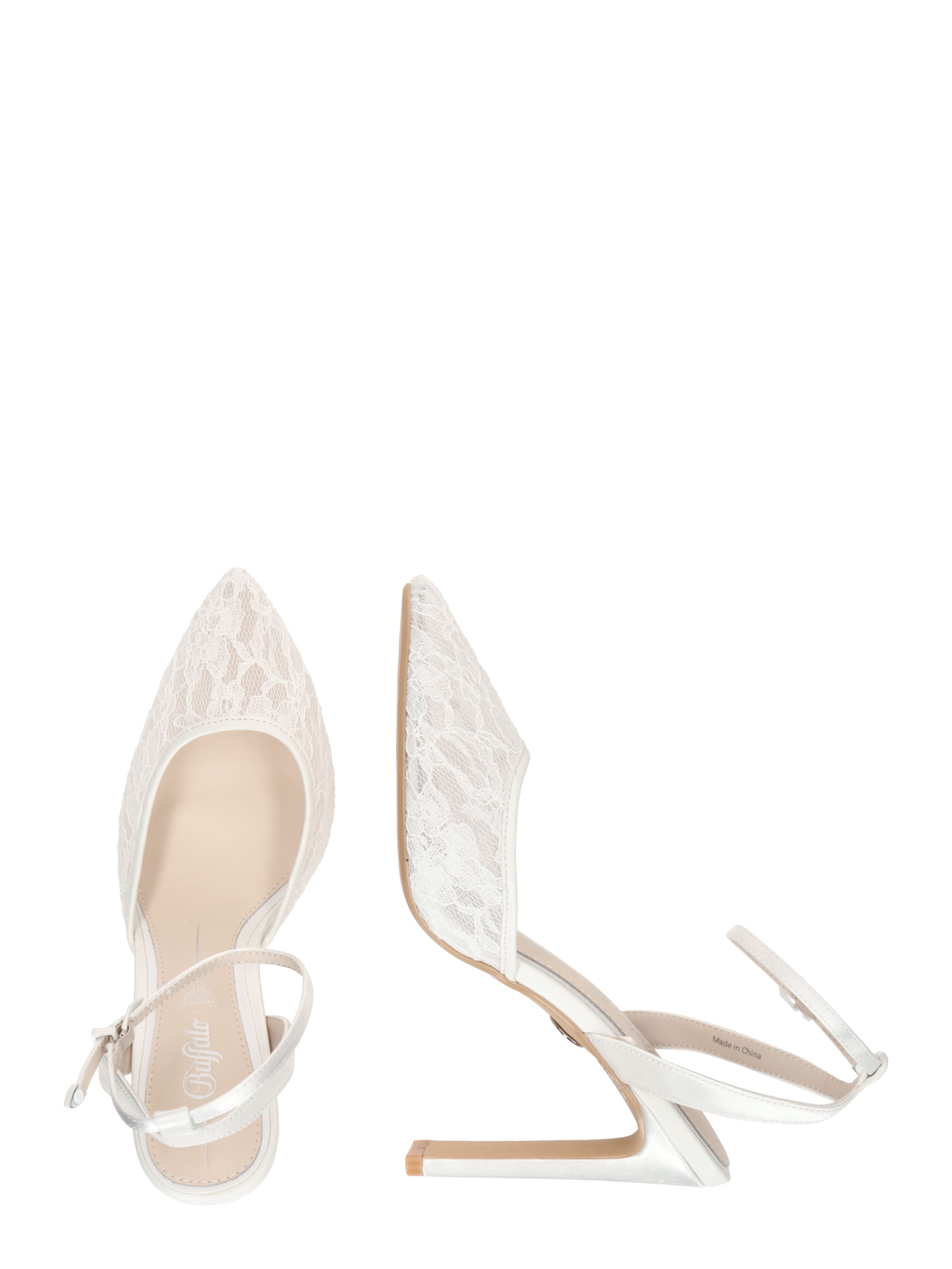 BUFFALO Σανδάλι 'JUDY VAMP' σε λευκό: πλευρά