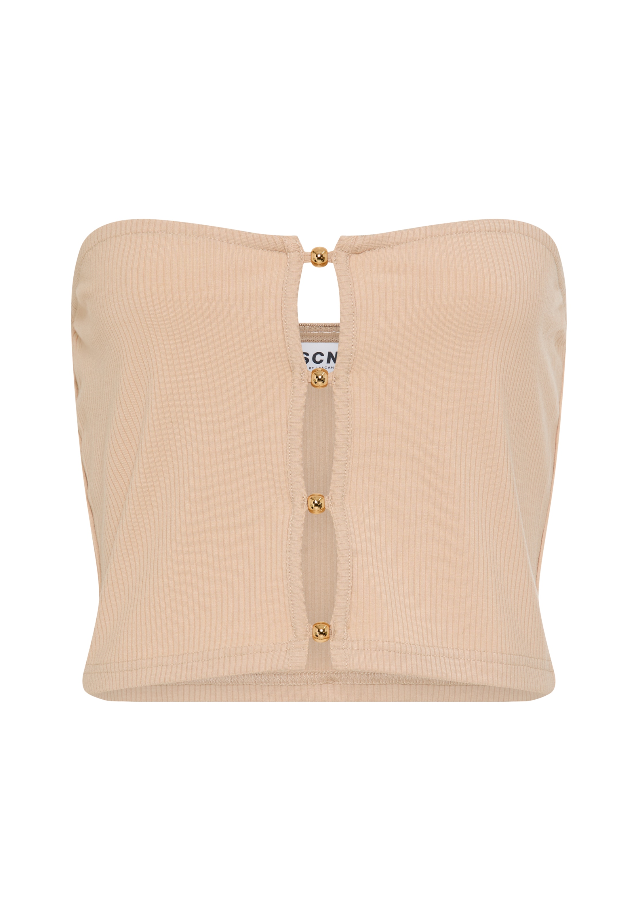 LSCN by LASCANA - Top em bege: frente