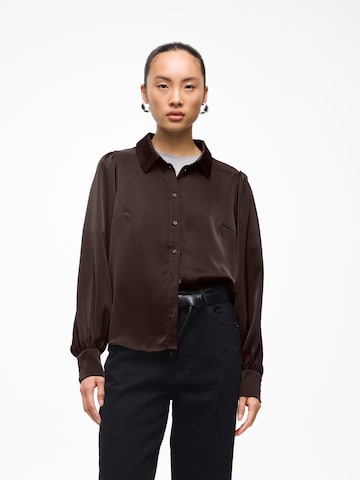 VILA - Blusa 'VIEnna Ravenna' en marrón: frente