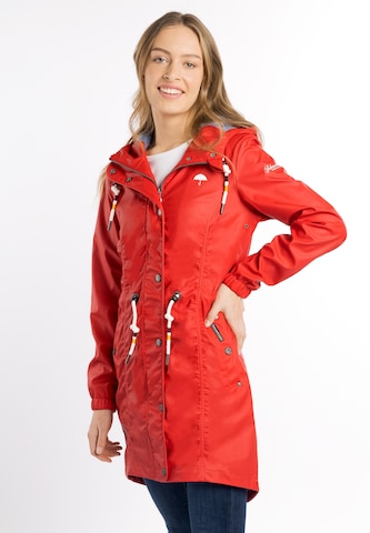 Schmuddelwedda Raincoat in Red: front