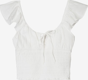 Bershka Toppi värissä valkoinen: etupuoli