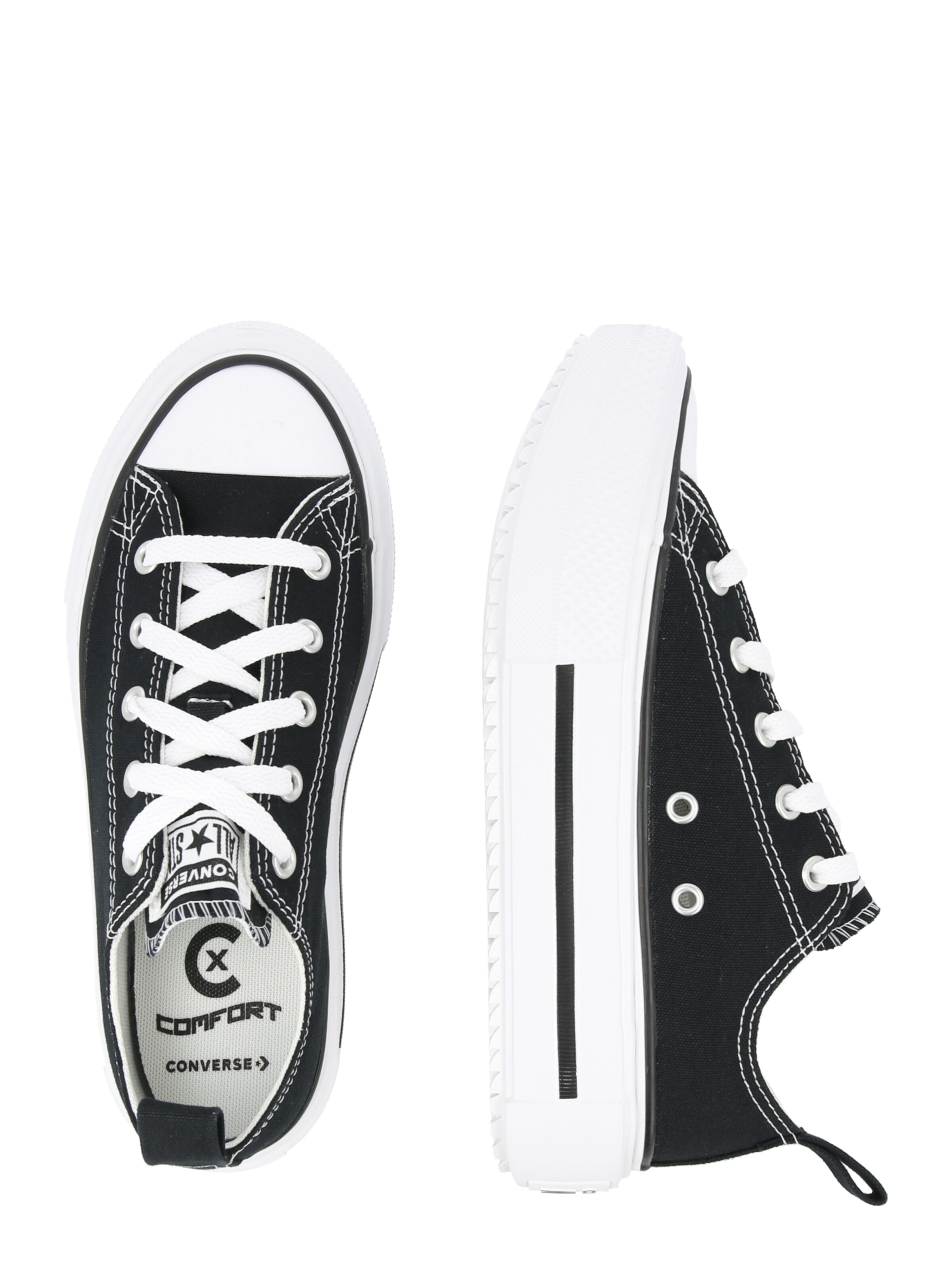 CONVERSE Sneaker 'CTAS LIFT DOUBLE STACK' in Schwarz