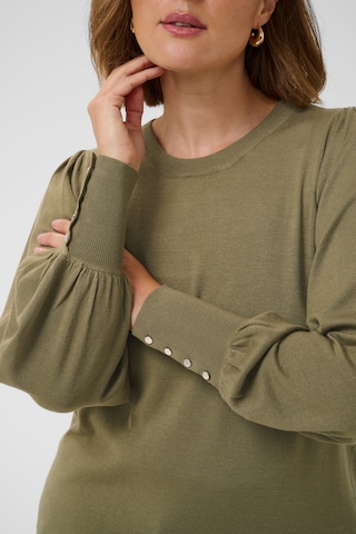 KAFFE CURVE Pullover in Grün