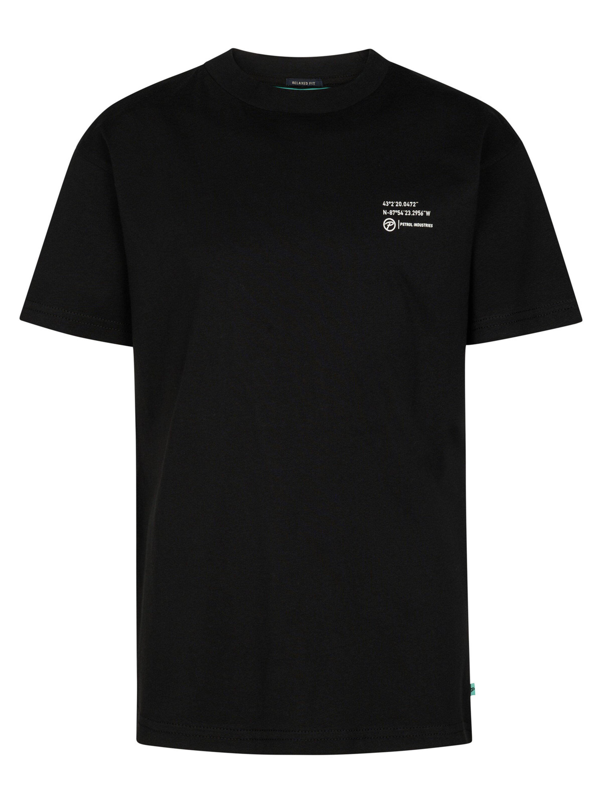 Petrol Industries Shirt 'Arena' in Zwart: voorkant
