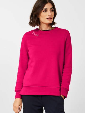 CECIL Sweatshirt i pink: forside