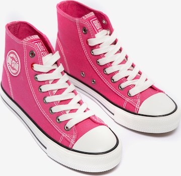 BIG STAR Sneakers hoog ' NN274652 ' in Roze