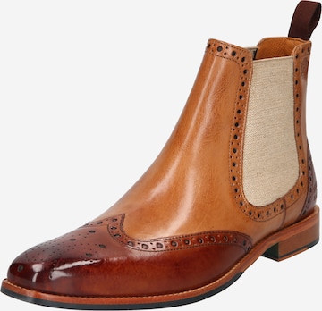 MELVIN & HAMILTON Chelsea boots i brun: framsida