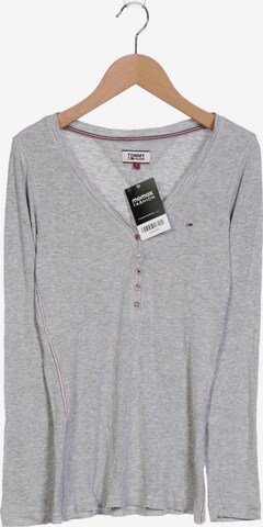 Tommy Jeans Langarmshirt L in Grau: predná strana