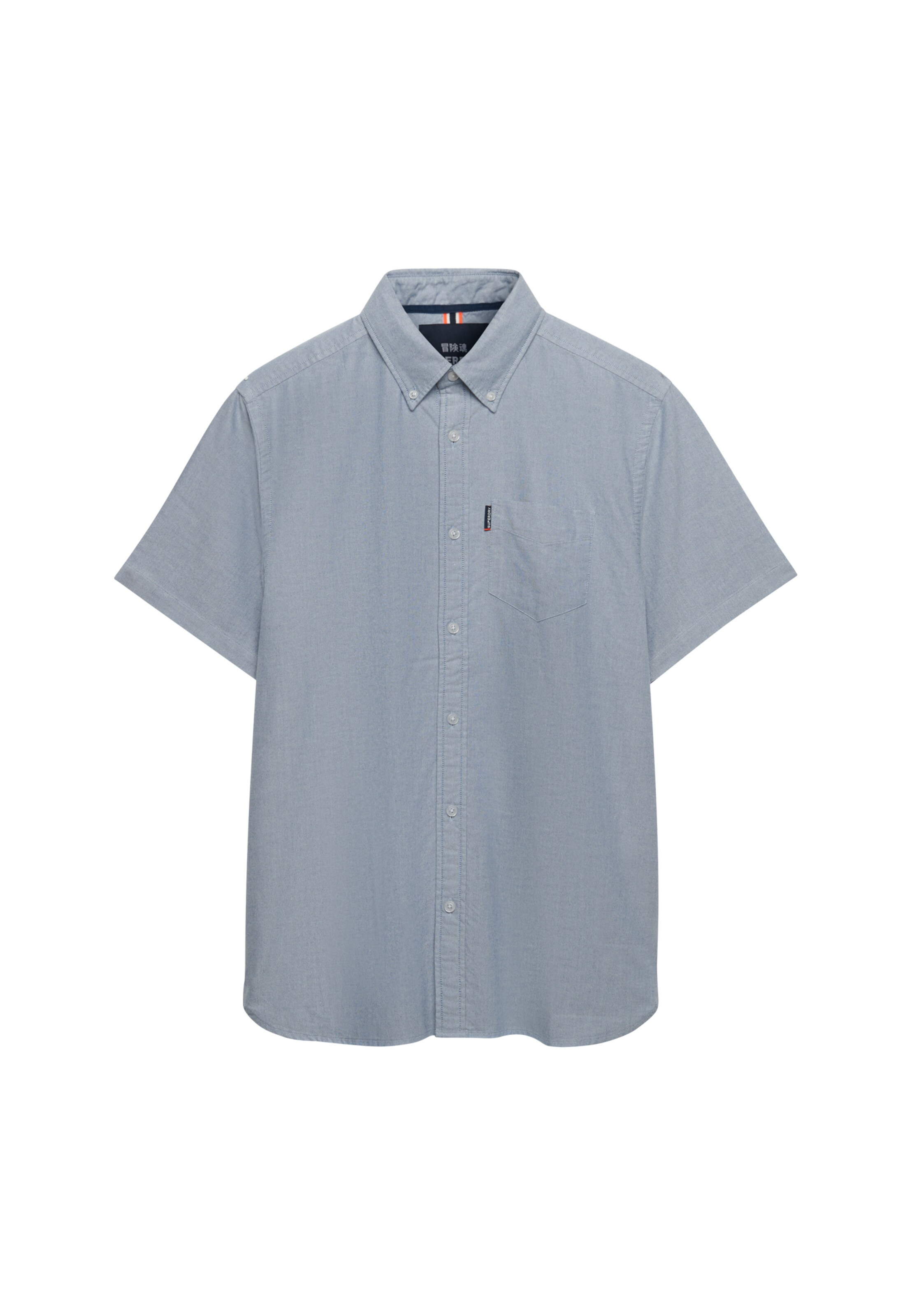 Superdry & Co Overhemd 'Essentials Oxford' in Blauw: voorkant