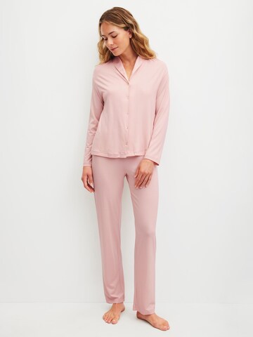CALIDA Pajama 'Balancing Dreams' in Pink: front