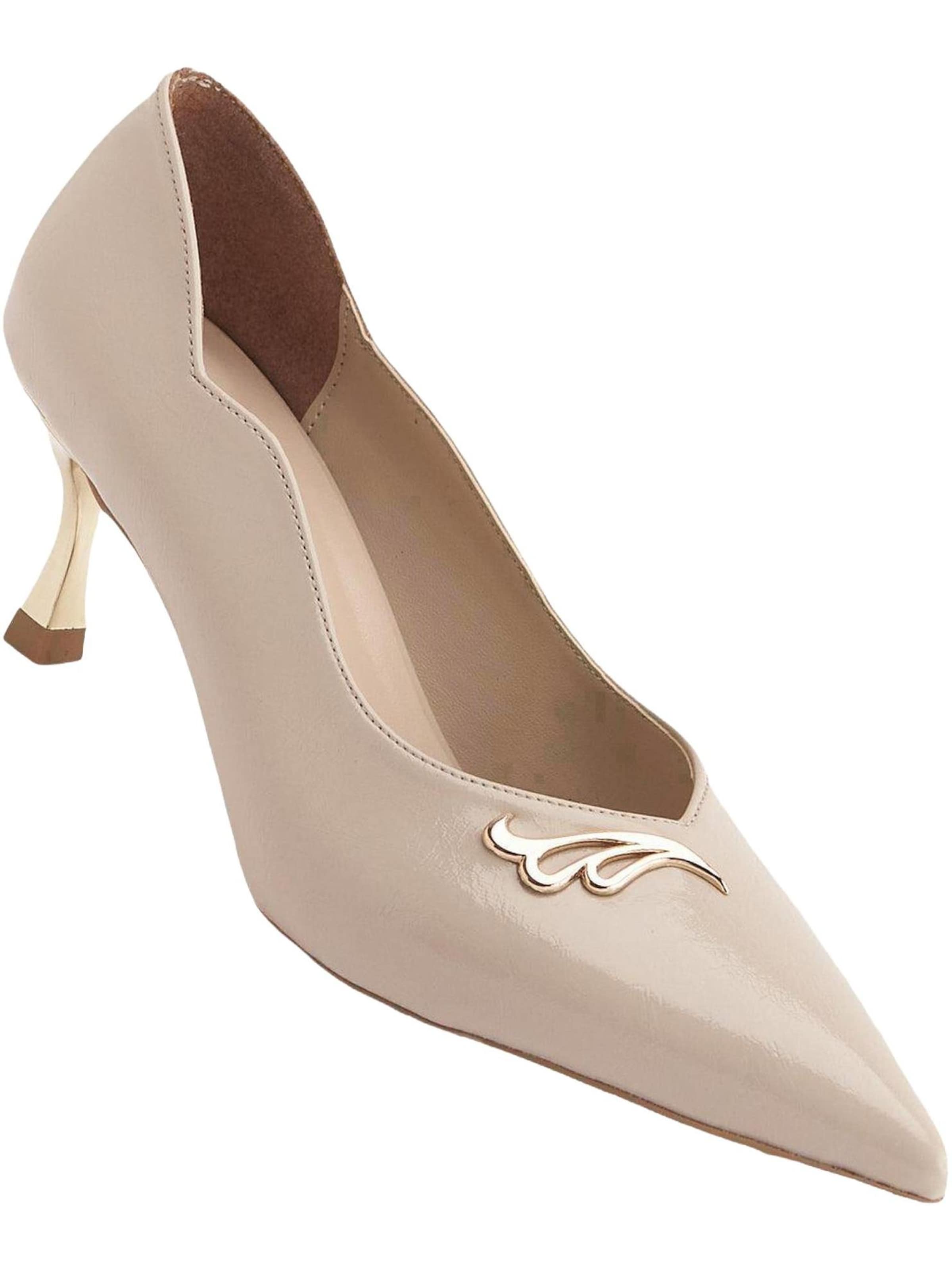 Limoya Slingpumps 'Liona' in Beige: voorkant