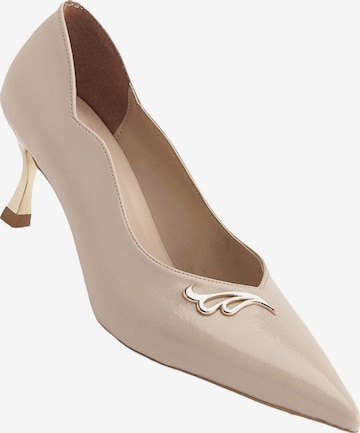 Limoya Slingpumps 'Liona' in Beige: voorkant