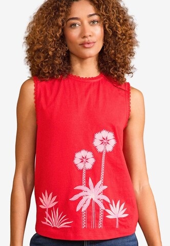 Haut love & roses en rouge : devant