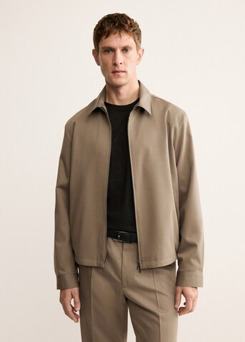 MANGO MAN Between-Season Jacket 'Ferrara' in Brown: front