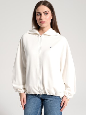 NOWIHT Sweatjacke 'Sabine'‌ in Weiß