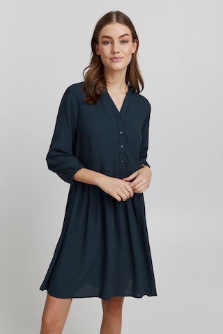 Oxmo Shirt Dress 'Elva' in Blue: front